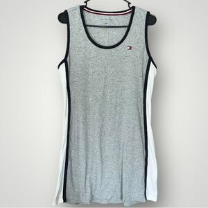 Tommy Hilfiger Vintage Y2K 100% Cotton Sleeveless‎ Jersey Tank Dress Size Large